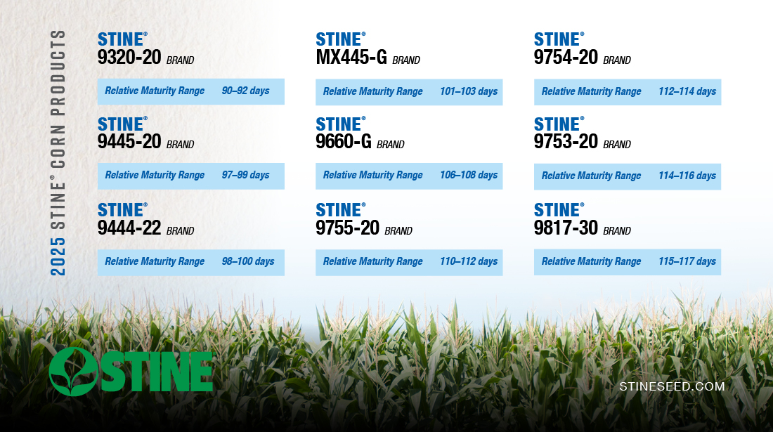 Stine Seed Company agronomists identified their top corn picks for 2025.